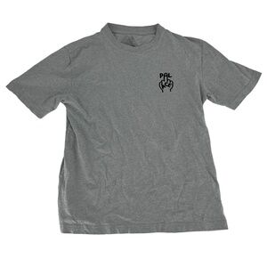 Palace Shirt Mens Medium Grey FW18 Middle Finger Up Skateboard Streetwear Cotton
